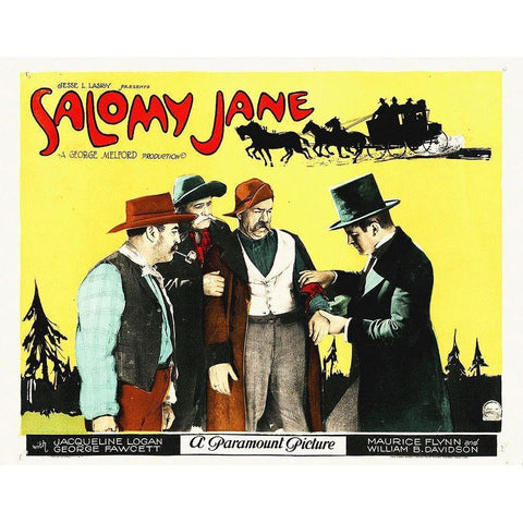 Salomy Jane White Modern Wood Framed Art Print by Hollywood Photo Archive