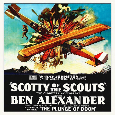 Scotty of the Scouts, 1926 White Modern Wood Framed Art Print by Hollywood Photo Archive