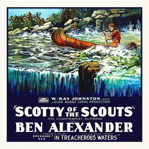 Scotty of the Scouts Black Modern Wood Framed Art Print with Double Matting by Hollywood Photo Archive