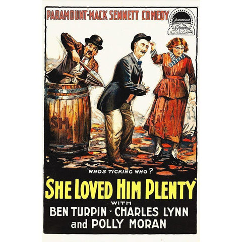 She Loved Him Plenty Gold Ornate Wood Framed Art Print with Double Matting by Hollywood Photo Archive