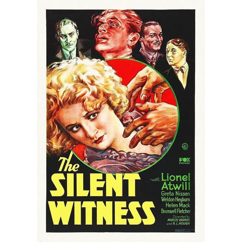 Silent Witness Gold Ornate Wood Framed Art Print with Double Matting by Hollywood Photo Archive