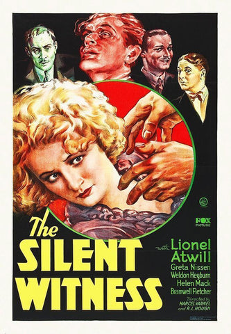 Silent Witness Black Ornate Wood Framed Art Print with Double Matting by Hollywood Photo Archive