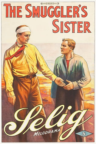 Smugglers Sister White Modern Wood Framed Art Print with Double Matting by Hollywood Photo Archive