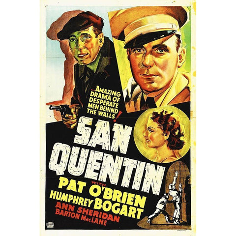 St Quentin Black Modern Wood Framed Art Print with Double Matting by Hollywood Photo Archive