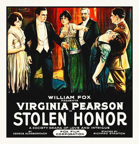 Stolen Honor White Modern Wood Framed Art Print with Double Matting by Hollywood Photo Archive