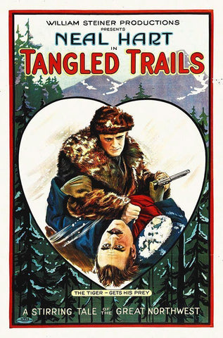 Tangled Trails Black Ornate Wood Framed Art Print with Double Matting by Hollywood Photo Archive