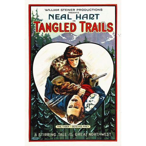 Tangled Trails White Modern Wood Framed Art Print by Hollywood Photo Archive