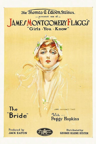 The Bride White Modern Wood Framed Art Print with Double Matting by Hollywood Photo Archive