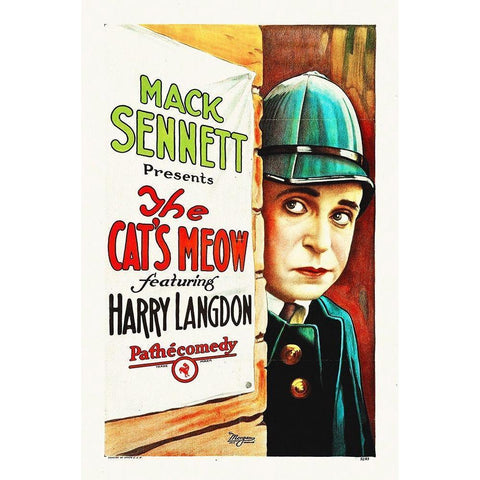 The Cats Meow White Modern Wood Framed Art Print by Hollywood Photo Archive