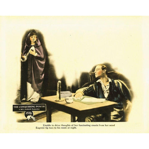 The Conquoring Power Black Modern Wood Framed Art Print with Double Matting by Hollywood Photo Archive