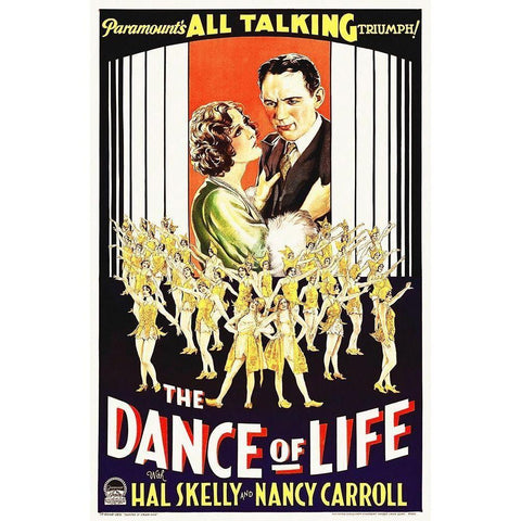 The Dance of Life Black Modern Wood Framed Art Print with Double Matting by Hollywood Photo Archive