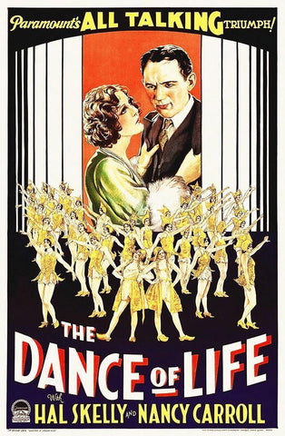 The Dance of Life Black Ornate Wood Framed Art Print with Double Matting by Hollywood Photo Archive