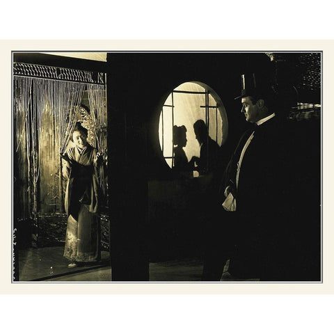 The Door Between, 1917 Gold Ornate Wood Framed Art Print with Double Matting by Hollywood Photo Archive