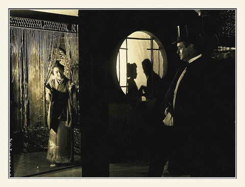 The Door Between, 1917 Black Ornate Wood Framed Art Print with Double Matting by Hollywood Photo Archive