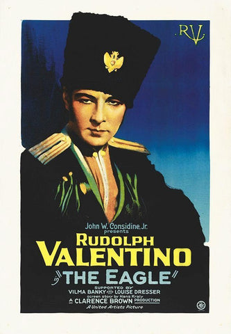 The Eagle, 1920 Black Ornate Wood Framed Art Print with Double Matting by Hollywood Photo Archive