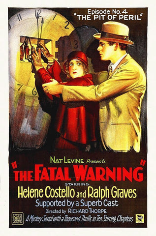 The Fatal Warning 2 Black Ornate Wood Framed Art Print with Double Matting by Hollywood Photo Archive