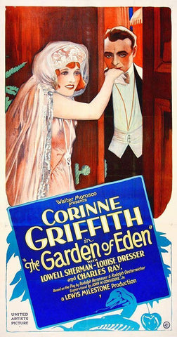 The Garden of Eden Black Ornate Wood Framed Art Print with Double Matting by Hollywood Photo Archive