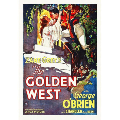 The Golden West, 1932 Black Modern Wood Framed Art Print with Double Matting by Hollywood Photo Archive