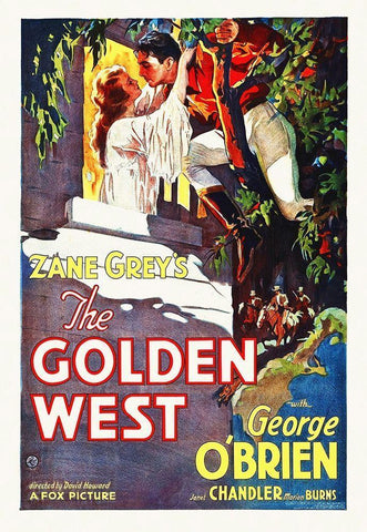 The Golden West, 1932 White Modern Wood Framed Art Print with Double Matting by Hollywood Photo Archive