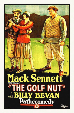 The Golf Nut Black Ornate Wood Framed Art Print with Double Matting by Hollywood Photo Archive