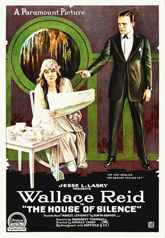 The House of Silence White Modern Wood Framed Art Print with Double Matting by Hollywood Photo Archive