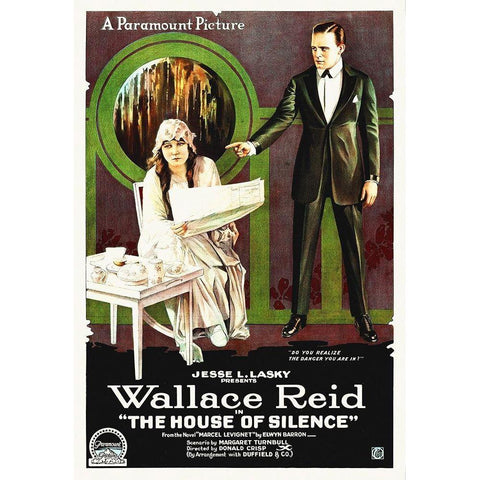 The House of Silence Black Modern Wood Framed Art Print with Double Matting by Hollywood Photo Archive