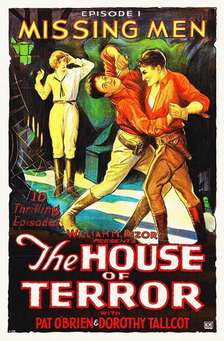 The House of Terror, Missing Men, Ep 1 Pat OBrien Black Ornate Wood Framed Art Print with Double Matting by Hollywood Photo Archive