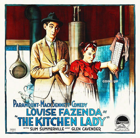 The Kitchen Lady, 1918 White Modern Wood Framed Art Print with Double Matting by Hollywood Photo Archive