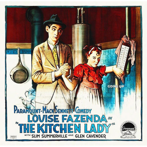 The Kitchen Lady, 1918 Black Modern Wood Framed Art Print with Double Matting by Hollywood Photo Archive