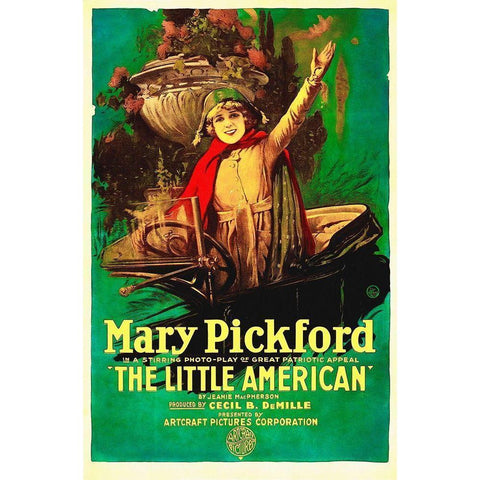 The Little American Black Modern Wood Framed Art Print by Hollywood Photo Archive