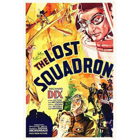 The Lost Squadron Black Modern Wood Framed Art Print by Hollywood Photo Archive