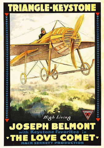 The Love Comet Black Ornate Wood Framed Art Print with Double Matting by Hollywood Photo Archive