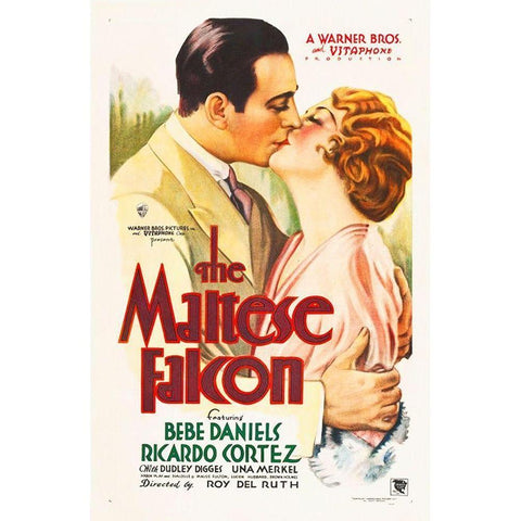 The Malteze Falcon Gold Ornate Wood Framed Art Print with Double Matting by Hollywood Photo Archive