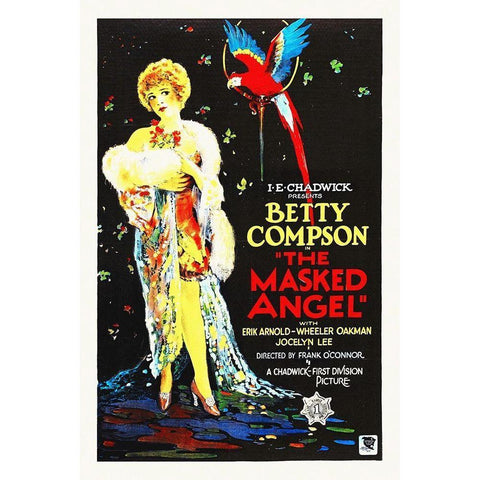 The Masked Angel White Modern Wood Framed Art Print by Hollywood Photo Archive