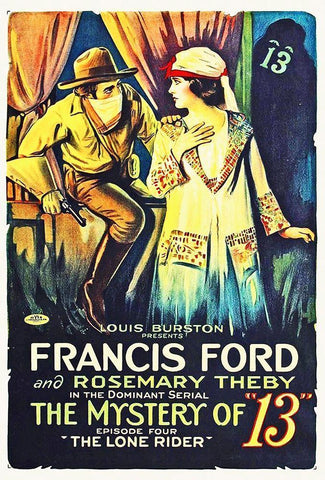 The Mystery of 13 White Modern Wood Framed Art Print with Double Matting by Hollywood Photo Archive