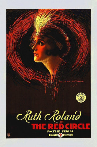 The Red Circle Black Ornate Wood Framed Art Print with Double Matting by Hollywood Photo Archive