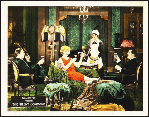The Silent Command Black Ornate Wood Framed Art Print with Double Matting by Hollywood Photo Archive