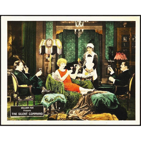 The Silent Command Gold Ornate Wood Framed Art Print with Double Matting by Hollywood Photo Archive