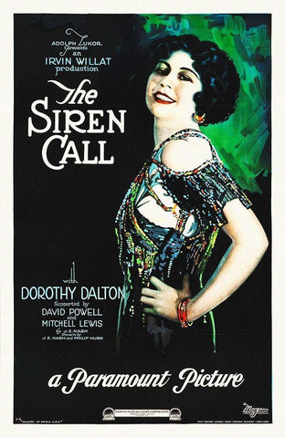 The Siren Call White Modern Wood Framed Art Print with Double Matting by Hollywood Photo Archive
