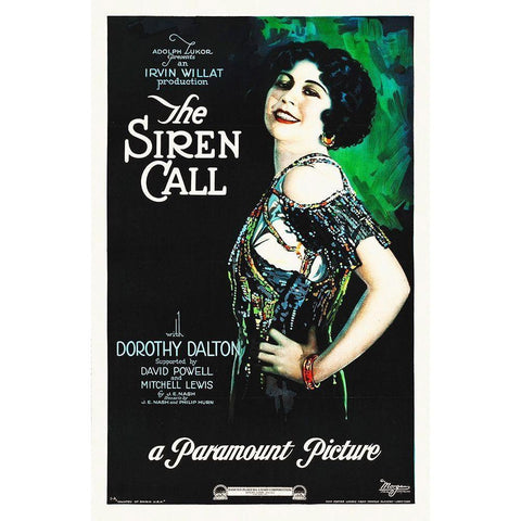 The Siren Call Black Modern Wood Framed Art Print by Hollywood Photo Archive