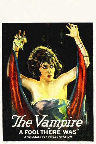 The Vampire Black Ornate Wood Framed Art Print with Double Matting by Hollywood Photo Archive