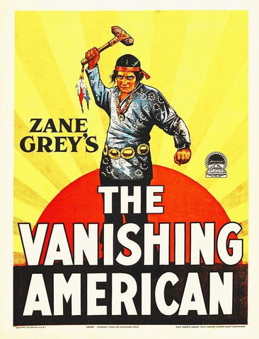 The Vanishing American,  1925 White Modern Wood Framed Art Print with Double Matting by Hollywood Photo Archive