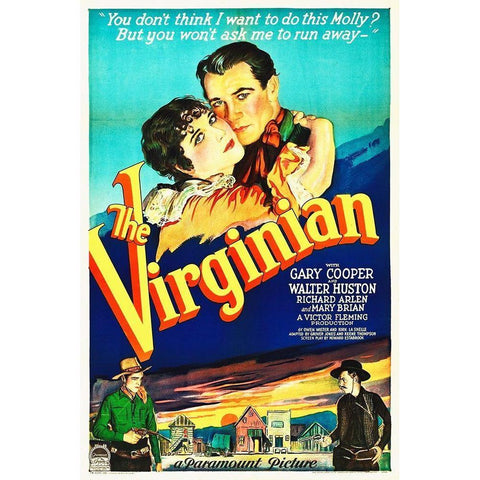 The Virginian Gold Ornate Wood Framed Art Print with Double Matting by Hollywood Photo Archive