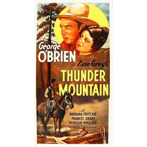 Thunder Mountain Gold Ornate Wood Framed Art Print with Double Matting by Hollywood Photo Archive