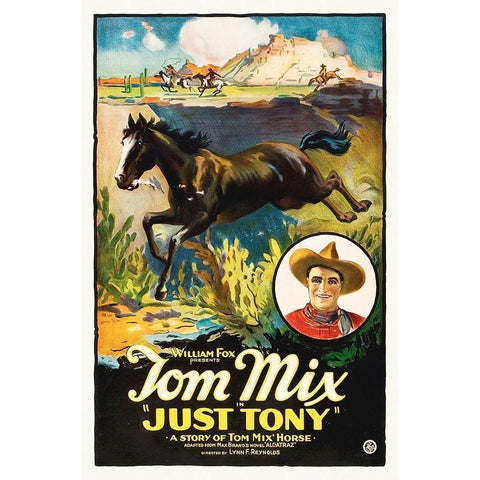 Tom Mix, Just Tony, 1928 Black Modern Wood Framed Art Print with Double Matting by Hollywood Photo Archive