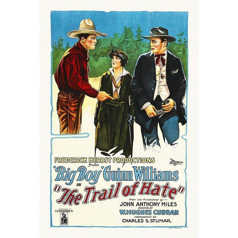 Trail of Hate Black Modern Wood Framed Art Print with Double Matting by Hollywood Photo Archive