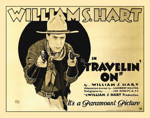 Travelin On White Modern Wood Framed Art Print with Double Matting by Hollywood Photo Archive