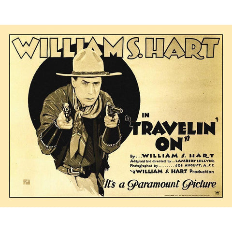 Travelin On Gold Ornate Wood Framed Art Print with Double Matting by Hollywood Photo Archive