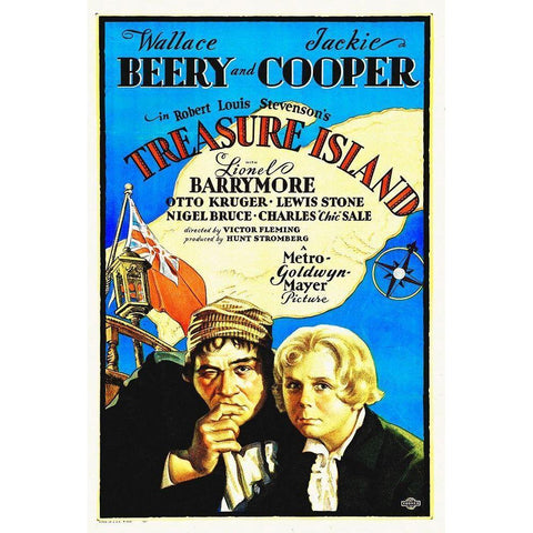 Treasure Island Gold Ornate Wood Framed Art Print with Double Matting by Hollywood Photo Archive