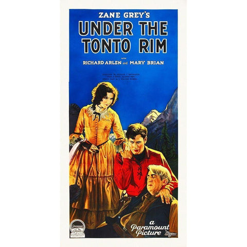 Under Tonto Rim Black Modern Wood Framed Art Print with Double Matting by Hollywood Photo Archive